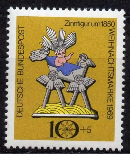 BRD, Mi-Nr. 610 **, Weihnachten 1969