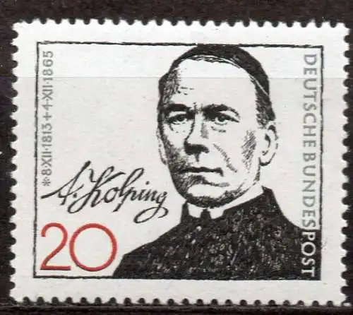 BRD, Mi-Nr. 477 **, 100. Todestag von Adolf Kolping