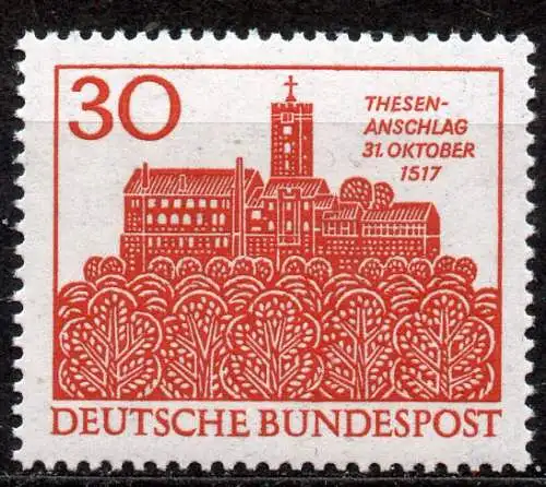 BRD, Mi-Nr. 544 **, Wartburg bei Eisenach