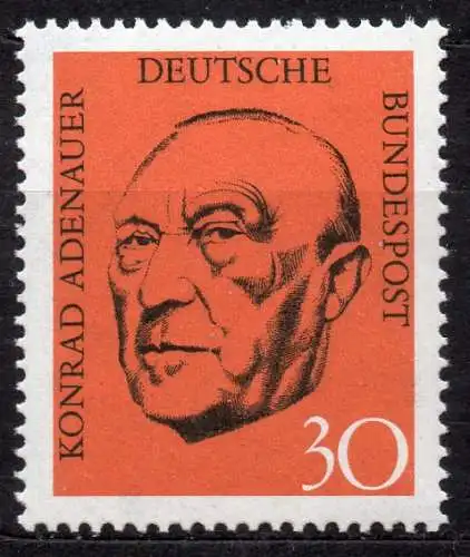 BRD, Mi-Nr. 567 **, Konrad Adenauer