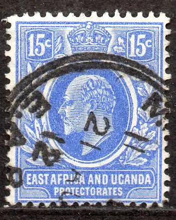 Ostafrikanische Gem., Brit.-Ostafrika, Mi-Nr. 38 gest., König Edward VII.