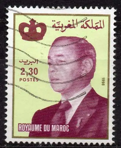 Marokko, Mi-Nr. 1312 gest., König Hassan II.