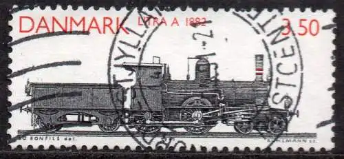 Dänemark, Mi-Nr. 997 gest., Dampflokomotive