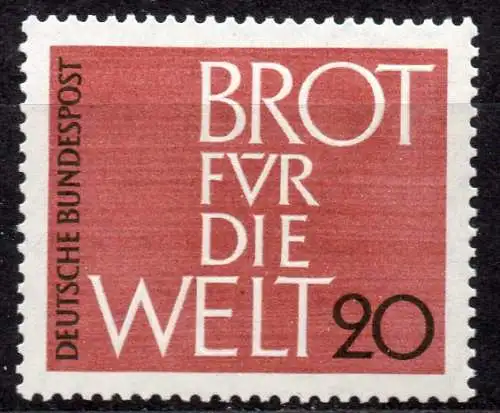 BRD, Mi-Nr. 389 **, Brot für die Welt