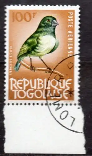 Togo, Mi-Nr. 403 gest., Vogel: Glanzelsterchen