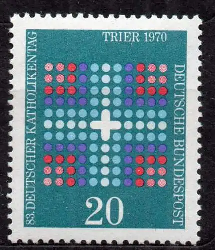 BRD, Mi-Nr. 648 **, Deutscher Katholikentag, Trier