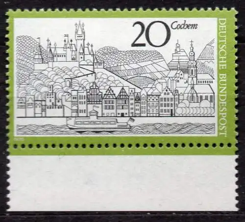 BRD, Mi-Nr. 649 **, Fremdenverkehr: Cochem