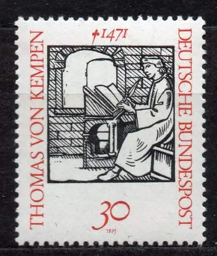 BRD, Mi-Nr. 674 **, 500. Todestag von Thomas von Kempen