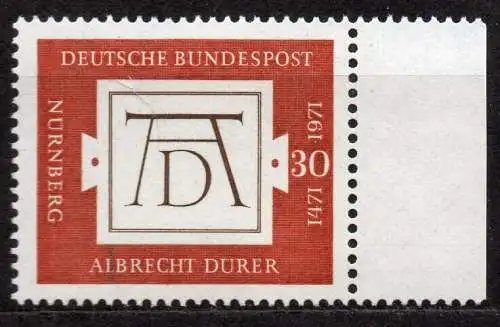 BRD, Mi-Nr. 677 **, 500. Geburtstag von Albrecht Dürer