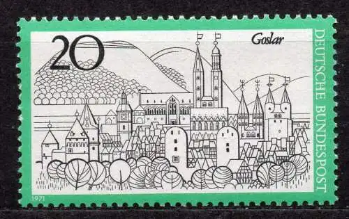 BRD, Mi-Nr. 704 **, Fremdenverkehr: Goslar