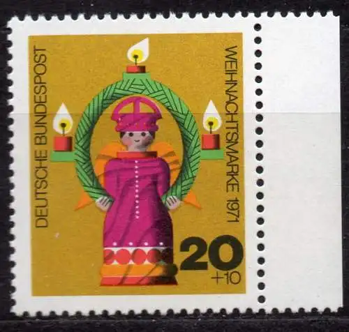 BRD, Mi-Nr. 709 **, Weihnachten 1971