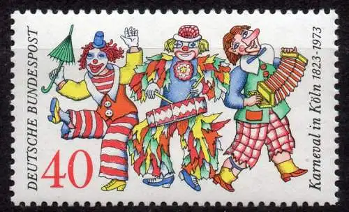 BRD, Mi-Nr. 748 **, 150 Jahre Kölner Karneval