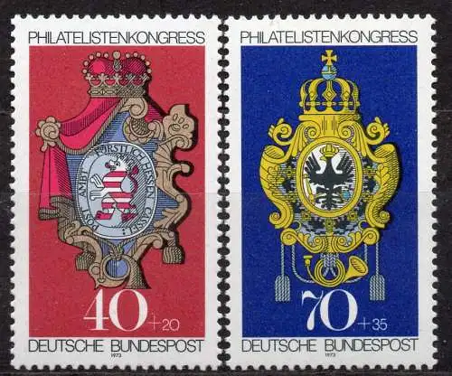 BRD, Mi-Nr. 764 - 765 **, kompl., Internationale Briefmarkenausstellung München