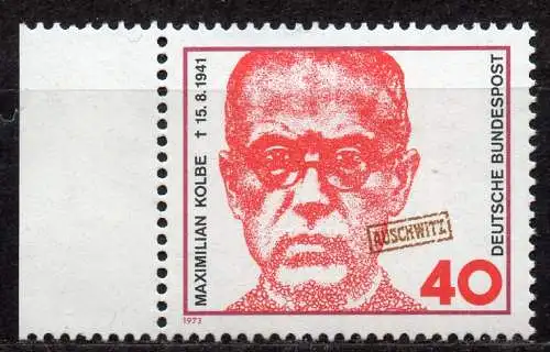 BRD, Mi-Nr. 771 **, Rand links, Maximilian Kolbe