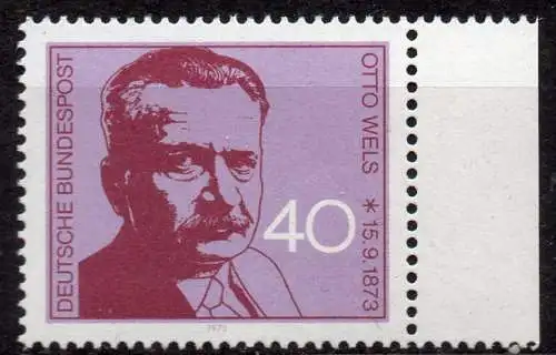 BRD, Mi-Nr. 780 **, Otto Wels