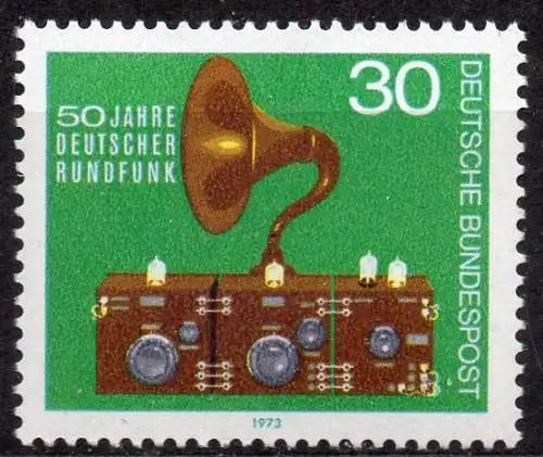 BRD, Mi-Nr. 786 **, 50 Jahre Deutscher Rundfunk