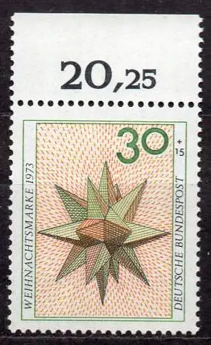 BRD, Mi-Nr. 790 **, OR, Weihnachten 1973