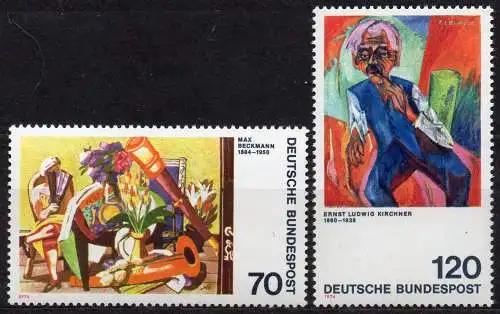 BRD, Mi-Nr. 822 - 823 **, kompl., Deutscher Expressionismus