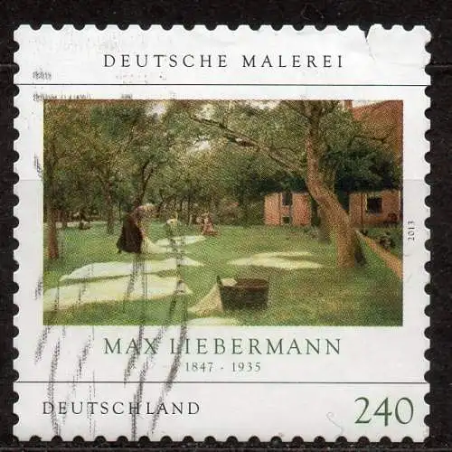 BRD, Mi-Nr. 2979 gest., gestanzt, Gemälde von Max Liebermann