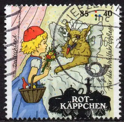 BRD, Mi-Nr. 3209 gest., Wohlfahrt 2016, Grimms Märchen - Rotkäppchen