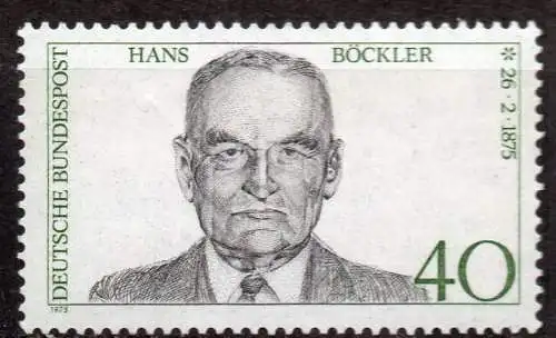 BRD, Mi-Nr. 832 **, Hans Böckler