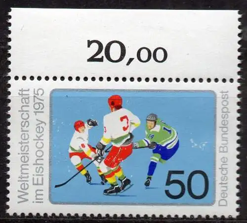 BRD, Mi-Nr. 835 **, Eishockey-Weltmeisterschaft