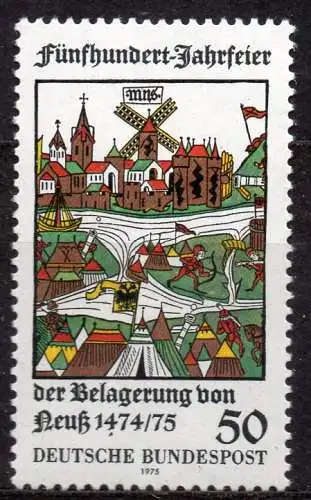 BRD, Mi-Nr. 843 **, 500. Jahrestag der Belagerung der Stadt Neuss