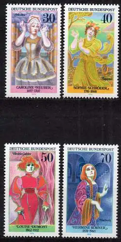 BRD, Mi-Nr. 908 - 911 **, kompl., Bedeutende deutsche Frauen