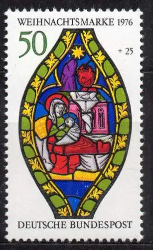 BRD, Mi-Nr. 912 **, aus Block 13, Weihnachten 1976