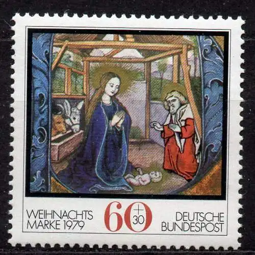 BRD, Mi-Nr. 1032 **, Weihnachten 1979