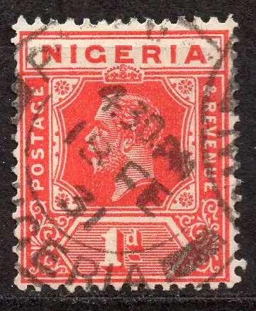 Nigeria, Mi-Nr. 14 II gest., König Georg V.