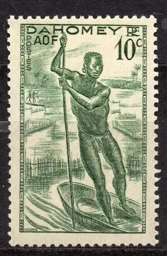 Dahomey, Mi-Nr. 128 **, Staken eines Einbaums