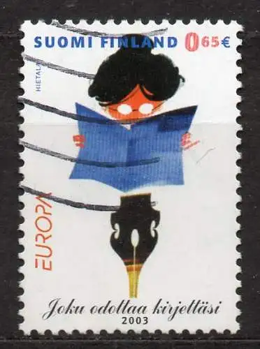 Finnland, Mi-Nr. 1656 gest., Europa 2003: Plakatkunst