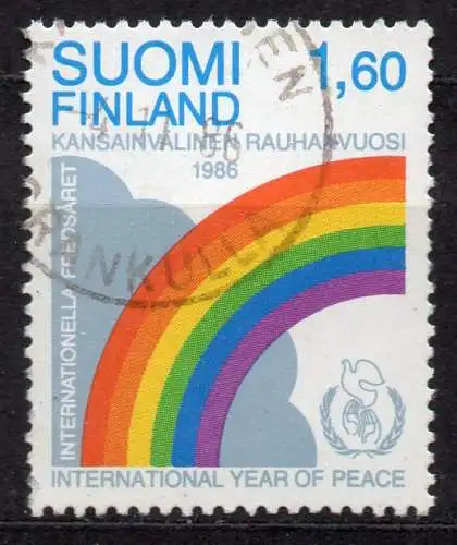 Finnland, Mi-Nr. 1004 gest., Internationales Jahr des Friedens
