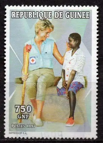 Guinea, Mi-Nr. 1702 gest., Prinzessin Diana