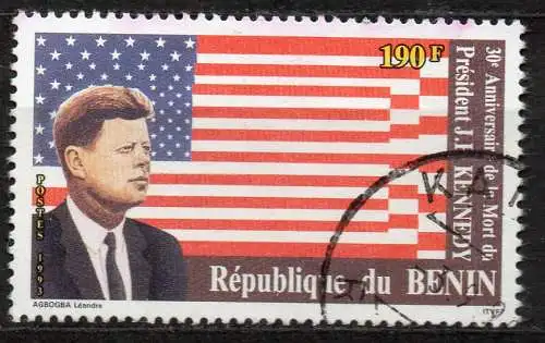 Benin, Mi-Nr. 547 gest., John F. Kennedy