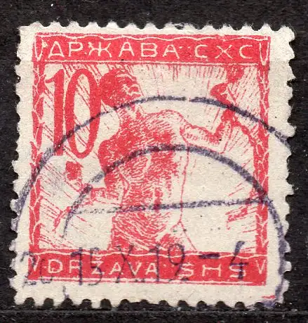 Jugoslawien, Mi-Nr. 101 I gest., Freimarken