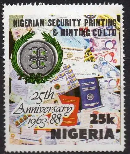 Nigeria, Mi-Nr. 529 **, 25 Jahre Staatsdruckerei