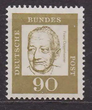 BRD, Mi-Nr. 360 y **, Bedeutende Deutsche: Franz Oppenheimer