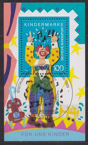 BRD, Block Mi-Nr. 27 gest., ESST Bonn, "Für uns Kinder"