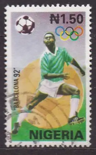 Nigeria, Mi-Nr. 583 gest., Olympische Sommerspiele Barcelona 1992
