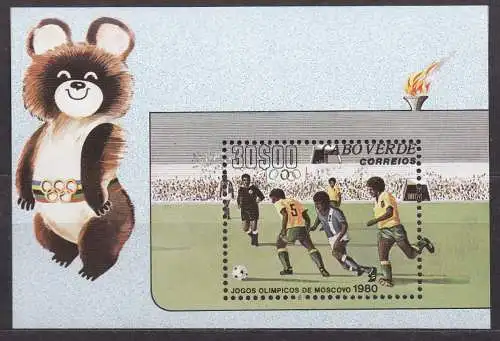Kap Verde, Block Mi-Nr. 2 **, Olympische Sommerspiele Moskau 1980