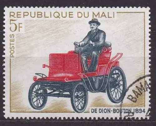 Mali, Mi-Nr. 171 gest., Entwicklung von Fahrrad und Auto