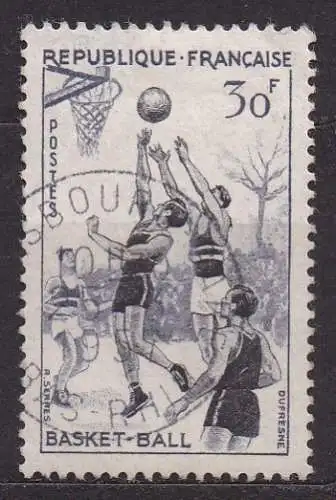 Frankreich, Mi-Nr. 1100 gest., Sport - Basketball