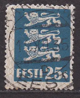 Estland, Mi-Nr. 107 gest., Wappenlöwen