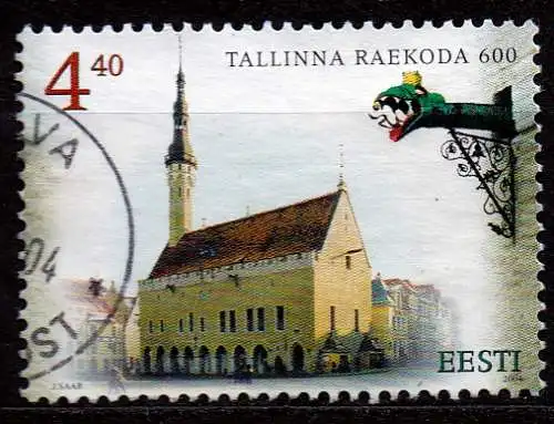 Estland, Mi-Nr. 489 gest., 600 Jahre Rathaus von Tallinn
