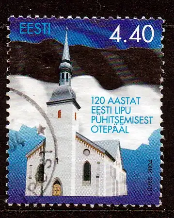 Estland, Mi-Nr. 490 gest., 120 Jahre Nationalflagge