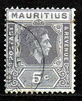 Mauritius, Mi-Nr. 206 A gest., König Georg VI.