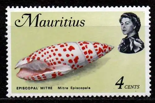 Mauritius, Mi-Nr. 333 Y **, Muschel