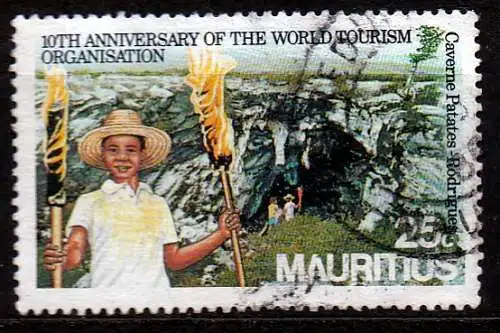 Mauritius, Mi-Nr. 613 gest., 10 Jahre Welt-Tourismus-Organisation